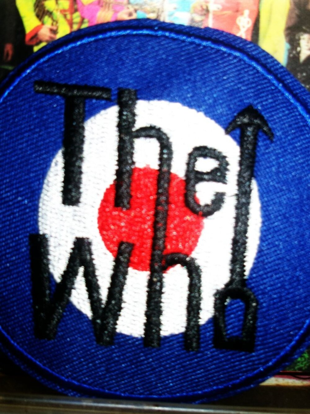 the who official target red white blue black new embrodied patch - tommy 5:15